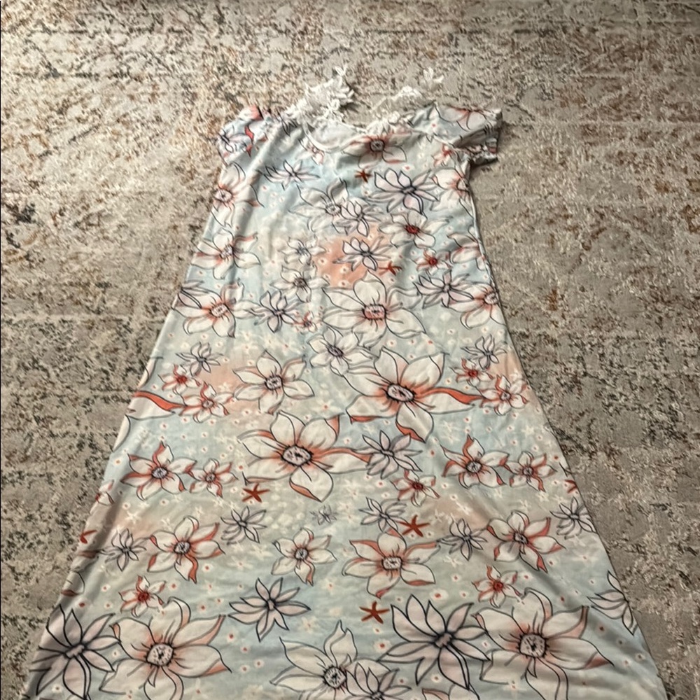 Floral Maxi Dress - Multicolor